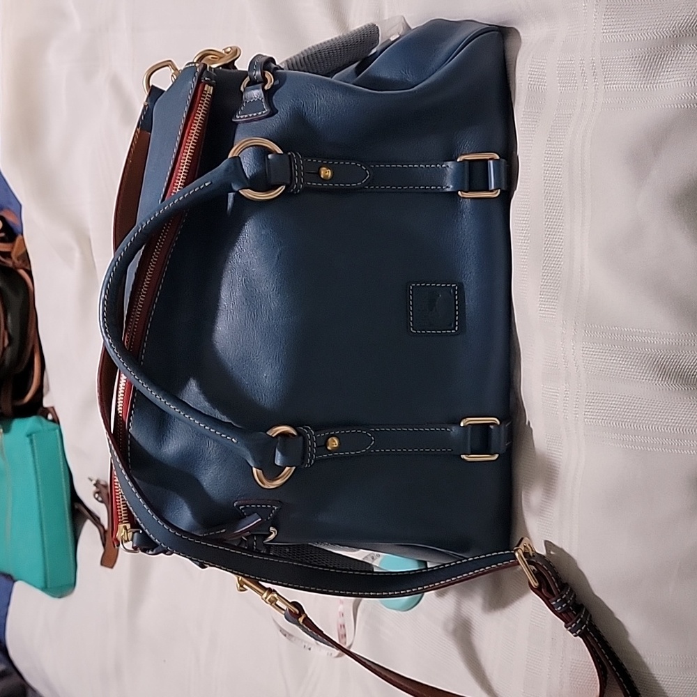 Denim Florentine leather Dooney & bourke